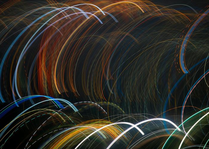 Abstract composition representing balanced life rhythm and energy