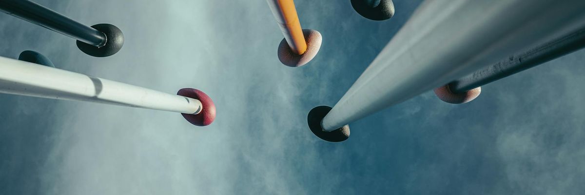 Wide abstract view of modern lifestyle elements